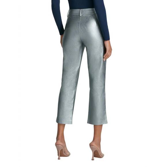 NEW COMMANDO faux leather 7/8 trouser in platinum - Picture 2 of 2